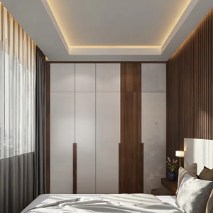Armoire de chambre <span class=keywords><strong>à</strong></span> coucher moderne européenne <span class=keywords><strong>Paris</strong></span> Furniture Expo Award Winner Revêtement <span class=keywords><strong>à</strong></span> base d'eau Durable Peu encombrant Assemblage facile Propre - Product Image 1