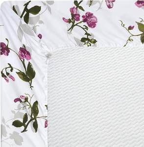 핫 세일 핑크 빛 꽃 패턴 인쇄 닦았 마이크로 화이버 침대 시트 세트 4 베갯잇 - Product Image 4