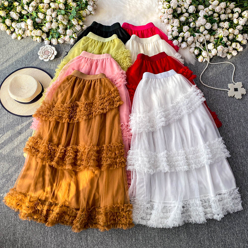 Pictures of Long Net Skirts Elegant and Versatile Fashion