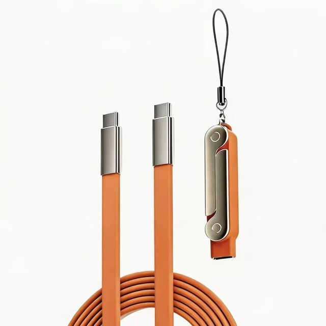 Hot 240W 2 in 1 Fast Charging Foldable phone charging Cable Bracket Data Cable Type C Data Wire with Phone Tablet Stand