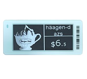 Supermercado nuevo 2,9 pulgadas Ble E Ink Pricer Etiqueta de estante Digital etiqueta de precio Esl electrónico de baja temperatura para ambiente congelado - Product Image 2