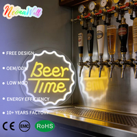 Letrero de Neón Acrílico LED con Diseño de Cerveza Neonawall, Luz de Pared para Hogar, Bar, Cafetería, Fiesta, Boda, Navidad, Regalo de San Valentín, Decoración para Fanáticos del Fútbol