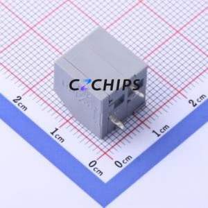 253-102 Spring Terminal Block Through hole Component (THT),P=5mm Connector ( Construction: 1x2P )( Pitch: 5mm )( Color: Gray ) - Product Image 2