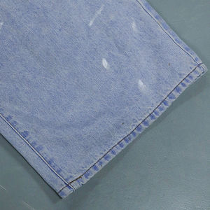 MC BUILD Moda Diseñador <span class=keywords><strong>de</strong></span> moda Retro Washed Dirty Denim Pantalones Selvedge Distressed Loose Fit Straight Baggy Jeans Hombres - Product Image 6