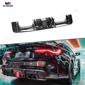 Difusor Dry Fibra De Carbono Traseiro Bumper Lip Splitters Com Luz LED para BMW M3 G80 GM4 G82 2021-2024 - Product Image 1