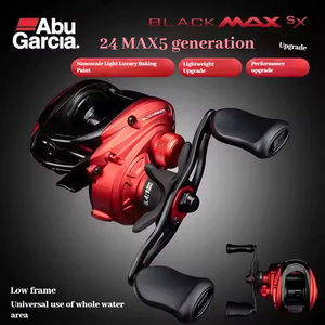Carrete de Pesca de Lanzamiento en Agua Salada 100% Original Abu BMAX5 Nuevo 4+1BB, Arrastre Máximo 8kg, Relación de Engranajes 6.4:1, Carrete de Pesca Baitcasting - Product Image 3
