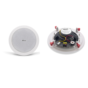 Thinuna TS-6L II Installation <span class=keywords><strong>facile</strong></span> Système de sonorisation Audio commercial Musique de fond <span class=keywords><strong>PA</strong></span> Haut-parleur de plafond coaxial à 2 voies - Product Image 1