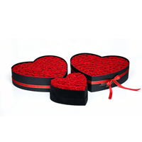 Regalos al por Mayor para el Día de la Madre, San Valentín y Navidad, Rosa Real Eterna, Flores Inmortales Preservadas, Caja en Forma de Corazón