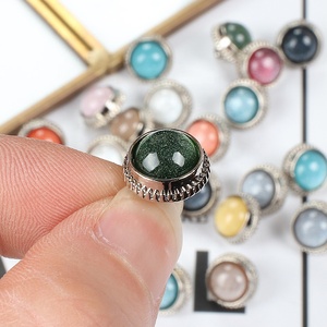 Multi Colors High Quality Wholesale Fancy Starry Candy Style <strong>Shank</strong> Sewing Fur Coat Sew-on <strong>Glass</strong> <strong>Buttons</strong> for Clothes Decorative - Product Image 1