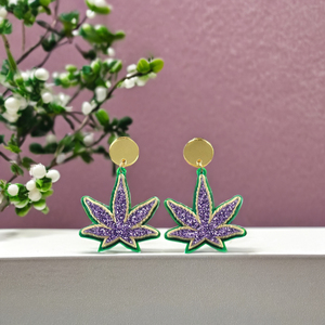 XCXER2574 XIAOYAN Colección Carnaval, Pendientes de Mujer con Diseño de Hoja de Arce, Corte Láser, Lindos y Modernos - Product Image 4