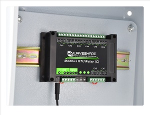 Waveshare <strong>Modbus</strong> <strong>RTU</strong> 8-ch Latching <strong>Relay</strong> Module (C) with RS485 Interface, Multi Isolation Protection Circuits, Rail-mounted Case - Product Image 6