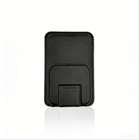 Porte-cartes magnétique en cuir de haute qualité avec logo personnalisable, portefeuille magnétique pour téléphone, portefeuille magnétique en cuir
