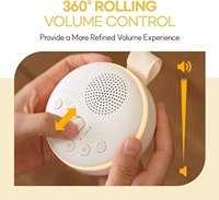Machine à bruit blanc apaisante pour bébé avec 21 sons relaxants pour le sommeil, batterie longue durée et lumière d'ambiance LED douce