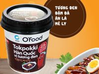 O'Food Instant BBQ Tokpokki 105g – Gâteau de riz coréen savoureux et fumé en coupelle, repas rapide, collation, vente en gros, emballage carton 2026