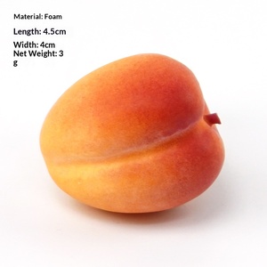 Nouveau modèle de fruit d'abricot artificiel 2026, fruit réaliste utilisé pour la décoration de la maison, de la cuisine et des fêtes - Product Image 5