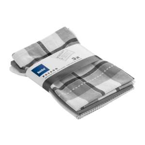 Kela Geschirrtuch Pasado Grau 65x45cm 3er Satz - Product Image 1