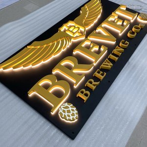 Lettres 3D en acrylique imperméables pour enseignes personnalisées, rétroéclairées, éclairées par l'avant, en acier inoxydable, <span class=keywords><strong>transformateur</strong></span> domestique - Product Image 2