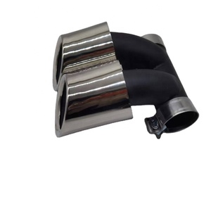 ปลายท่อไอเสียสแตนเลส 304 สีเงิน ประสิทธิภาพสูง สำหรับ Porsche Cayenne <span class=keywords><strong>718</strong></span> - Product Image 2