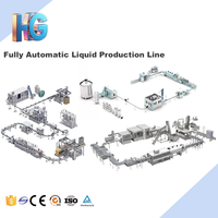Ligne de production complète de bouteilles en verre et en plastique pour boissons, jus et eau, système de remplissage entièrement automatique de haute précision