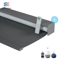 Persianas enrollables motorizadas con Control remoto inteligente, persianas eléctricas opacas para ventanas, persianas opacas de instalación integradas