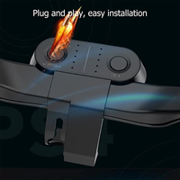 Fixation de bouton de pagaie Support arrière à 10 touches pour contrôleur PS4, rafale turbo, boutons programmables