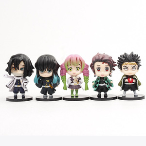 Figura de Acción de Demon Slayer, Set de 5 Piezas: Tanjiro, <span class=keywords><strong>Genya</strong></span>, Giyuu, Kochou Shinobu, Kyoujurou Uzui, Tengen, Kanroji Mitsuri - Product Image 2