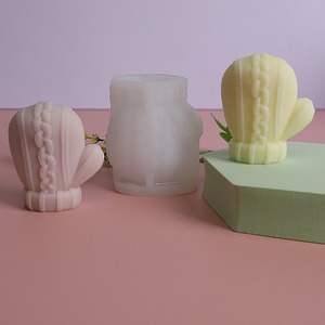 Noël Silicone Bougie Moule Gants De Noël Silicone Moule Cire De Soja Silicone Moule Mitaines De Noël Déco - Product Image 3