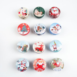 Coffrets de bougies en cire de soja naturelle parfumées en boîte, parfum bonbon pour la maison, cadeaux de Noël - Product Image 1