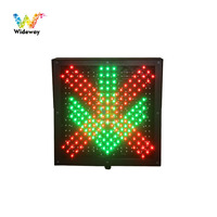Nouveau panneau de signalisation routière LED rouge croix verte flèche arrêt passage en vente