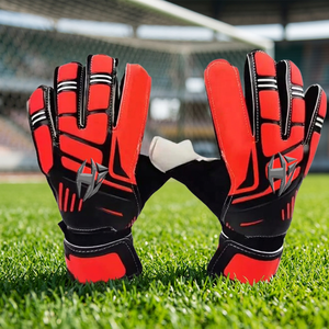 Professional Football Goalie <b>Gloves</b> Customized Backhand Mesh <b>Latex</b> And Silicon Inject Negative Cut rivate Label Goalie <b>Gloves</b> - Product Image 3
