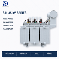 Transformateur de distribution triphasé immergé dans l'huile 35 kV 0,4 kV de 50 kVA à 2500 kVA pour les projets industriels, minières et de production d'énergie EPC