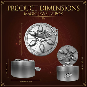Caja Misteriosa Mecánica, Caja <span class=keywords><strong>de</strong></span> Joyería Cinética con Puerta <span class=keywords><strong>de</strong></span> <span class=keywords><strong>Serpiente</strong></span> <span class=keywords><strong>de</strong></span> <span class=keywords><strong>la</strong></span> Academia <span class=keywords><strong>de</strong></span> Magia, Caja <span class=keywords><strong>de</strong></span> Almacenamiento con Puerta <span class=keywords><strong>de</strong></span> <span class=keywords><strong>Serpiente</strong></span> Antigua, Caja <span class=keywords><strong>de</strong></span> Rompecabezas - Product Image 4