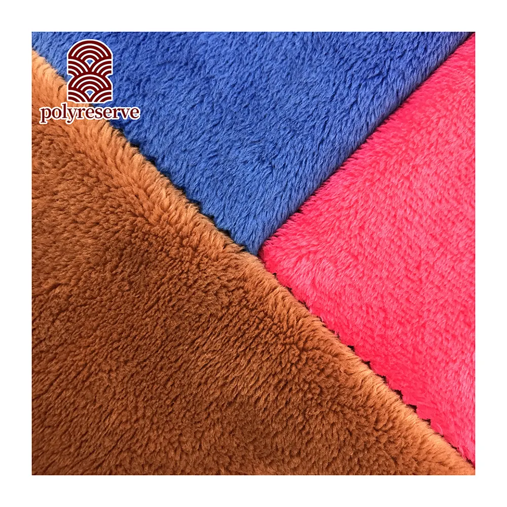 Polyreserve Aangepaste Kleur 4Mm Poolhoogte Super Zachte Fleece Fluwelen Voor Thuis Textiel