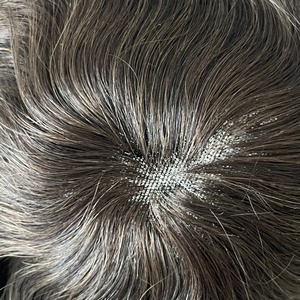 Nuevo estilo australiano de encaje y base de PU, tamaño de la base 7*9 pulgadas # Tupé de 4 colores en tono marrón para hombre - Product Image 5