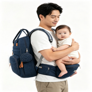 Bolsa de Pañales para Bebé Mother Care, Diseño Personalizado en 3D con Logotipo y Nombre, Bolsa para Mamá y Bebé con Impresión Bajo <span class=keywords><strong>Demanda</strong></span>, Bolsas de Moda para el Cuidado Materno - Product Image 2