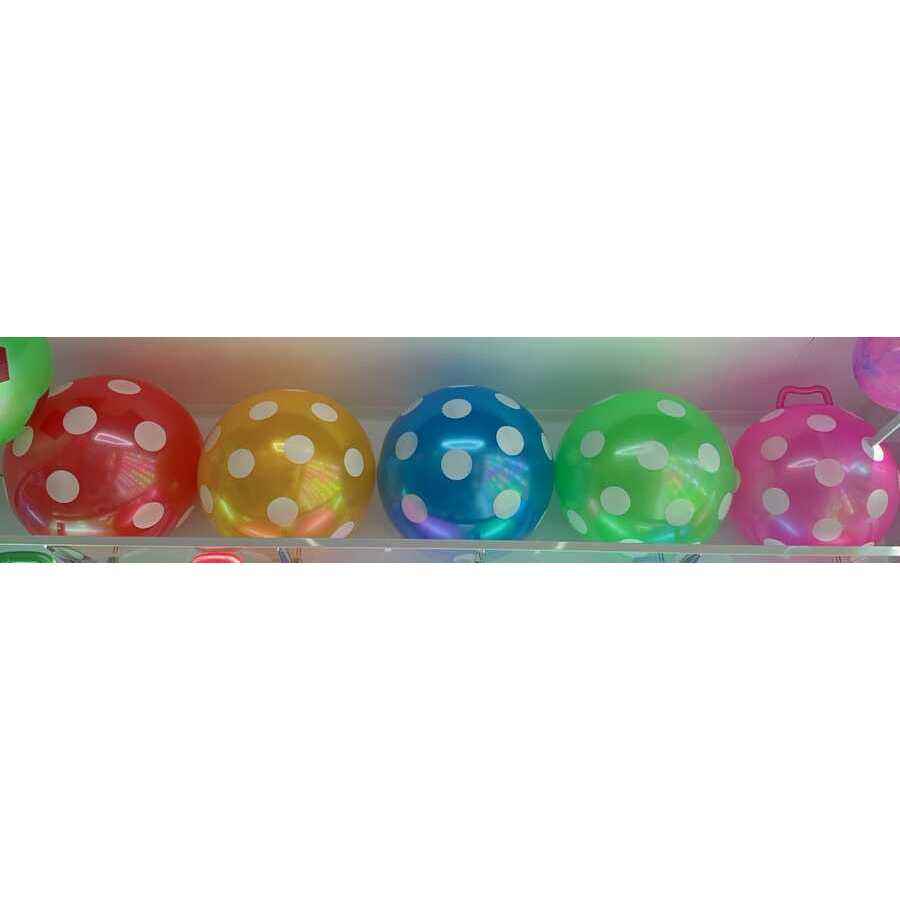 Bouncy Polka Dots Rubber Ball Toy for Kids Toddlers