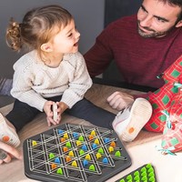 Vente chaude Multijoueur Puzzle Chaîne Triangle Jeu de société stratégique Améliore la mémoire et le raisonnement logique Capacités juguetes