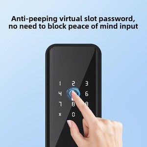 Serrure intelligente Tuya Wifi ou application TTlock, serrure de porte numérique à empreintes digitales et mot de passe, serrure électronique sans clé, sécurité renforcée - Product Image 3