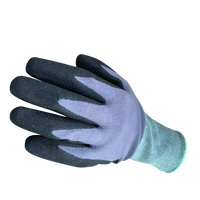 Gants en nitrile noir NBR avec écran tactile en tricot nylon-spandex
