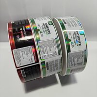 Étiquettes personnalisées en vinyle adhésif imperméable, impression dorée, autocollants ronds avec logo