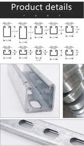 Profil en u personnalisé <span class=keywords><strong>40x40</strong></span>, canal en u perforé, canal en <span class=keywords><strong>acier</strong></span> de jambe de force, canal unistut, <span class=keywords><strong>prix</strong></span> - Product Image 5