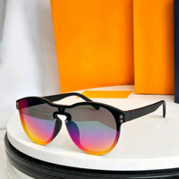 Lunettes de soleil unisexes tendance, monture carrée intégrale, verres dégradés UV400, pour la plage et les activités de plein air