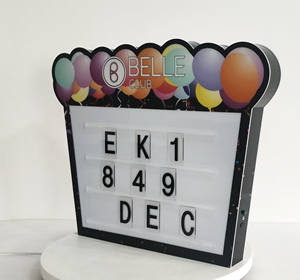 Precio de fábrica personalizado recargable LED VIP Glorifier Display Modern Marquee Message Box Letter Board para Night Club Party Bottle - Product Image 4