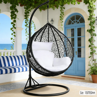 Fauteuil à bascule suspendu pour extérieur, patio, salon, banc suspendu au plafond, balançoire indienne, fauteuil relax pour enfant, grand modèle
