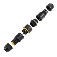 IP68 Nylon PA66 connecteur de câble étanche de haute qualité M20 connecteur droit étanche fil à fil pour éclairage extérieur