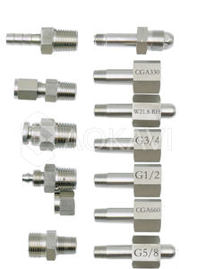 316 клапан газового регулятора высокого давления из нержавеющей стали с двойными манометрами, подходит для клапана промышленных газов - Product Image 6