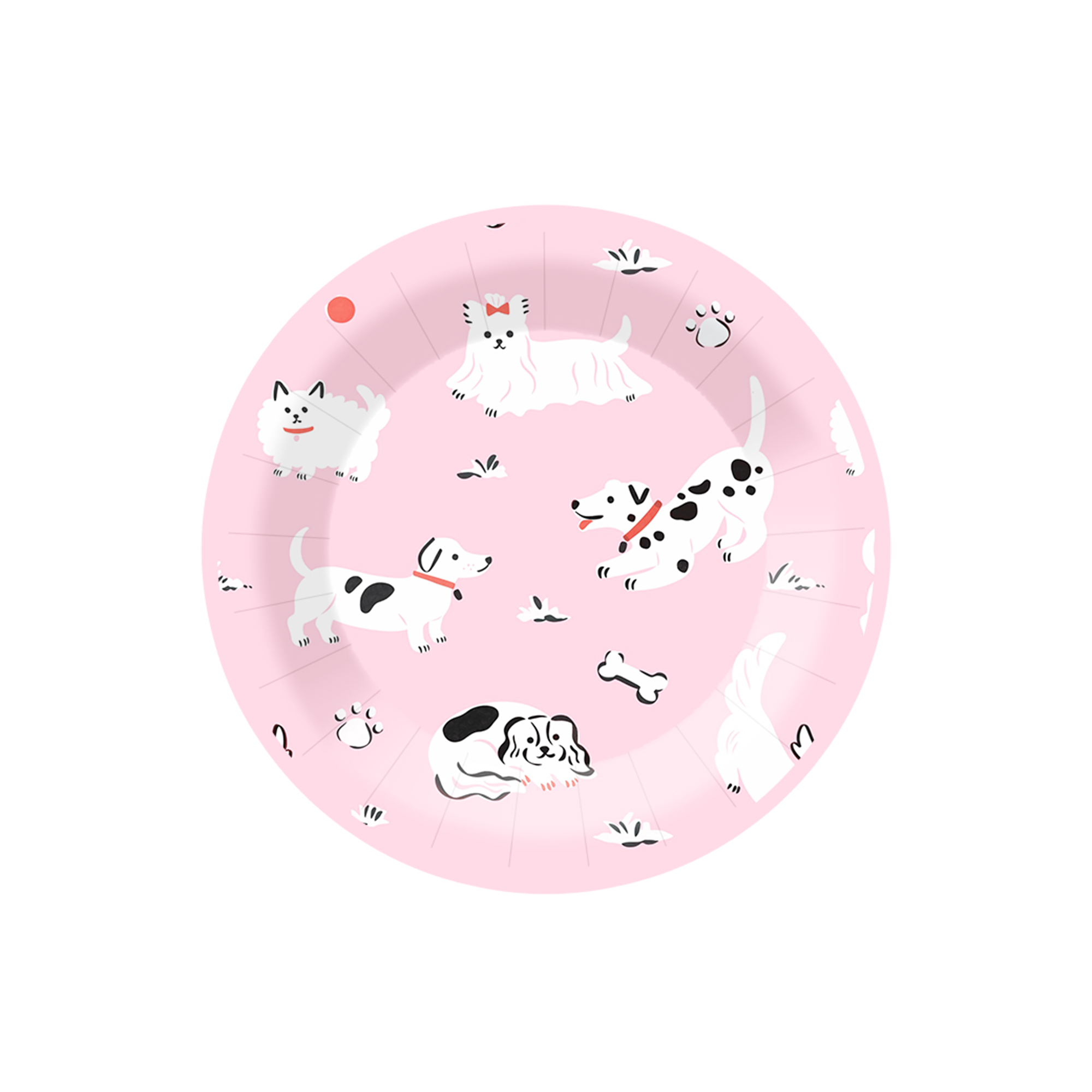 Assiette en carton 7 pouces * 8 pièces