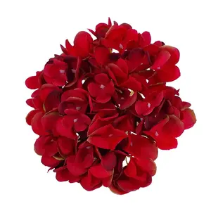 17cm 54 heads hot sale simulated hydrangea flowers multicolor flannelette fabric flowers heads artificial flowers