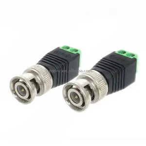 Connettore adattatore da spina maschio BNC a 2 Pin per connettore per videocamere CCTV
