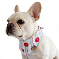 Bandana Triangulaire de Luxe pour Chiens, Imprimé Personnalisé, Écologique, Doux, 100% Coton, Foulard de Cou, Accessoire de Mode pour Halloween et Noël